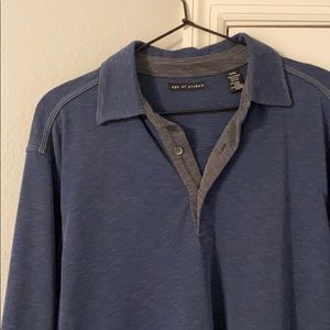 Blue Long sleeve polo